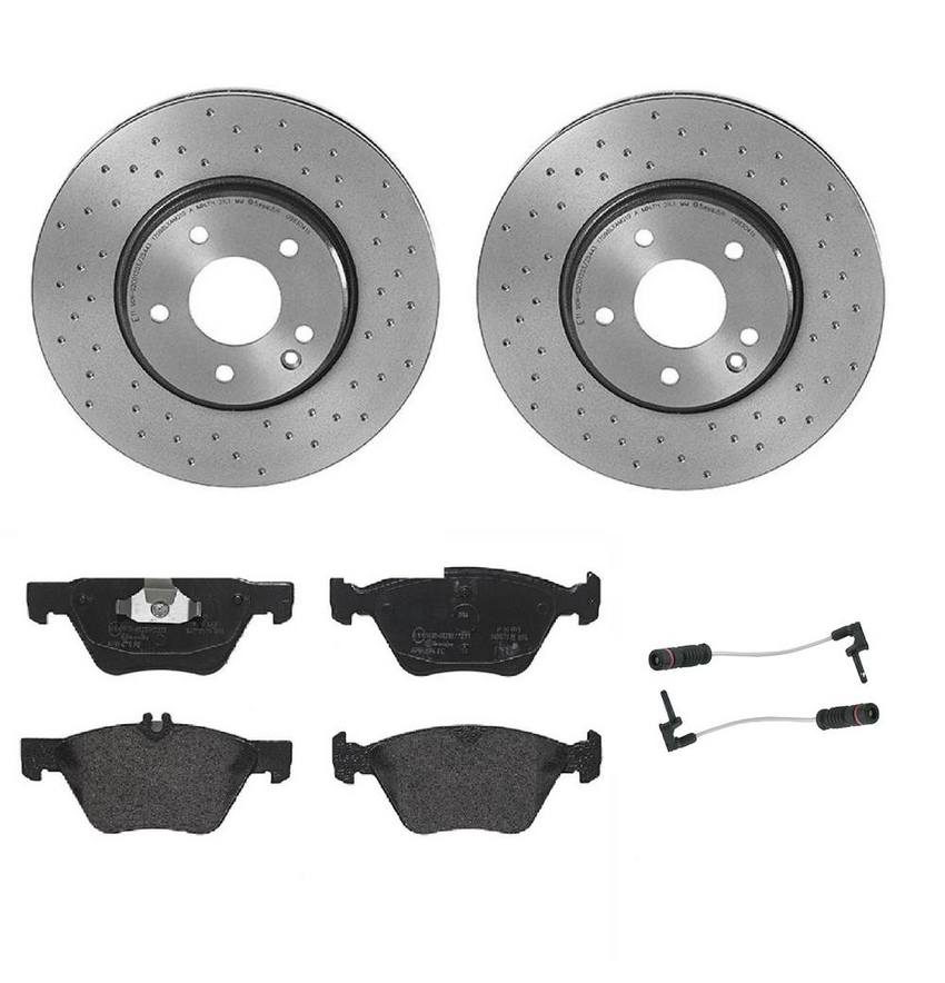 Brembo Brake Pads and Rotors Kit - Front (300mm) (Xtra) (Low-Met)